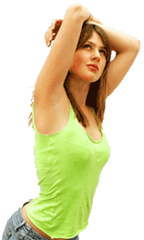Woman wearing a tank top shirt